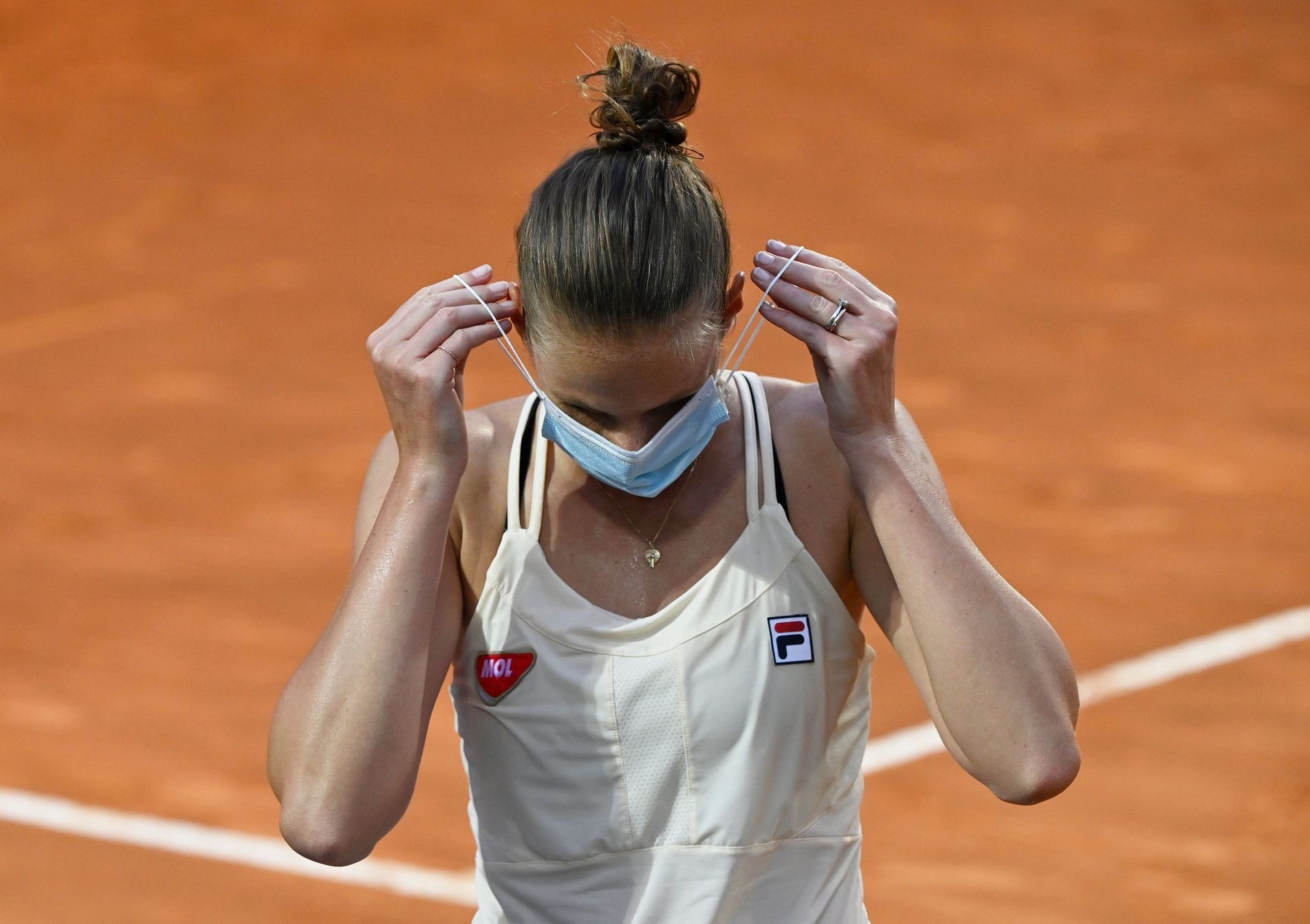 Karolína Plíšková v semifinále tenisového turnaje v Římě 2020