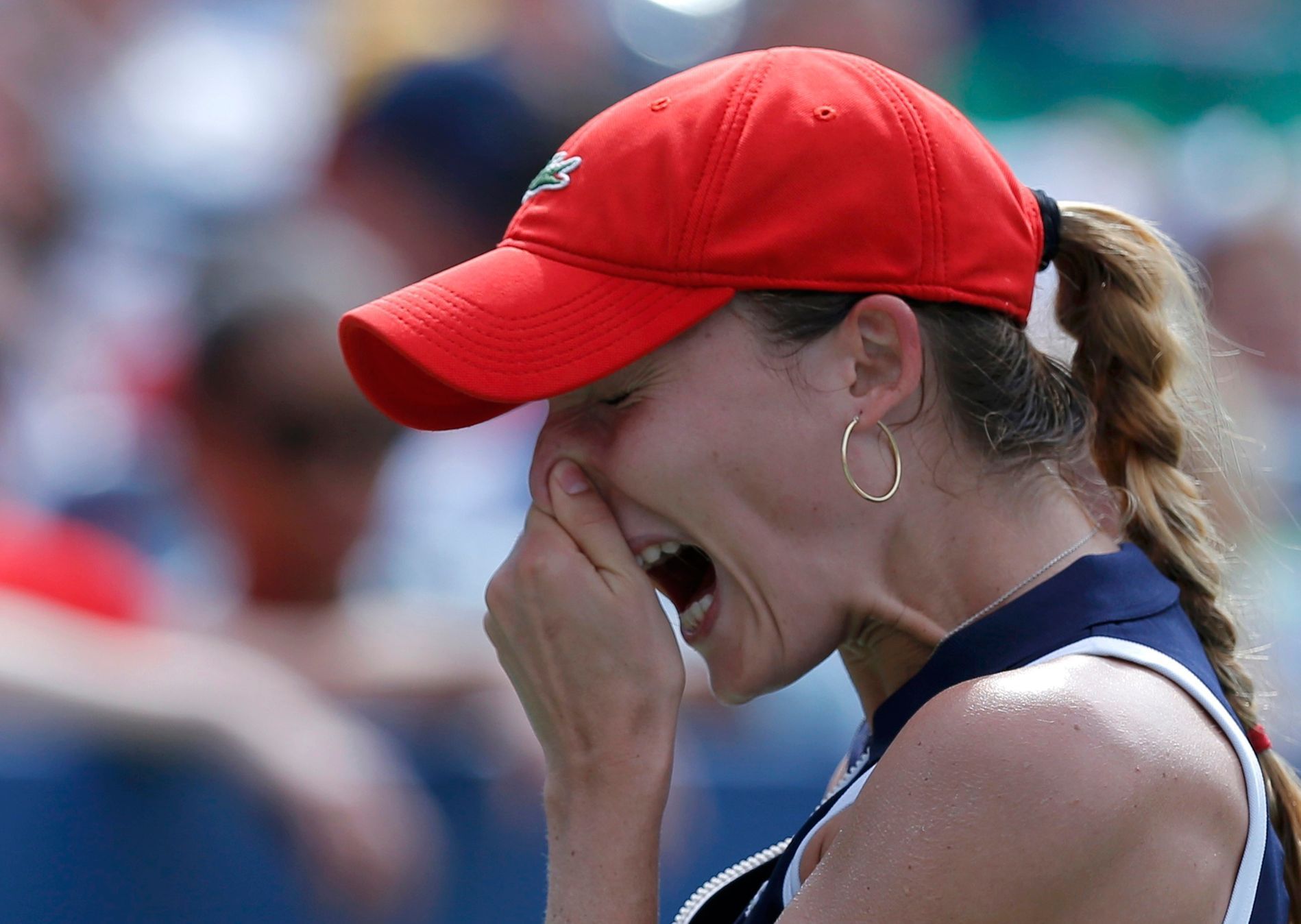 Alize Cornetová na tenisovém US Open