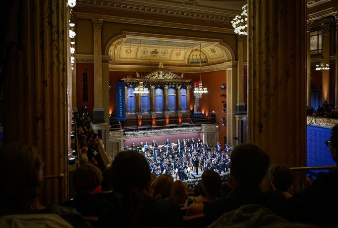 Snímek ze zahajovacího koncertu sezony České filharmonie.