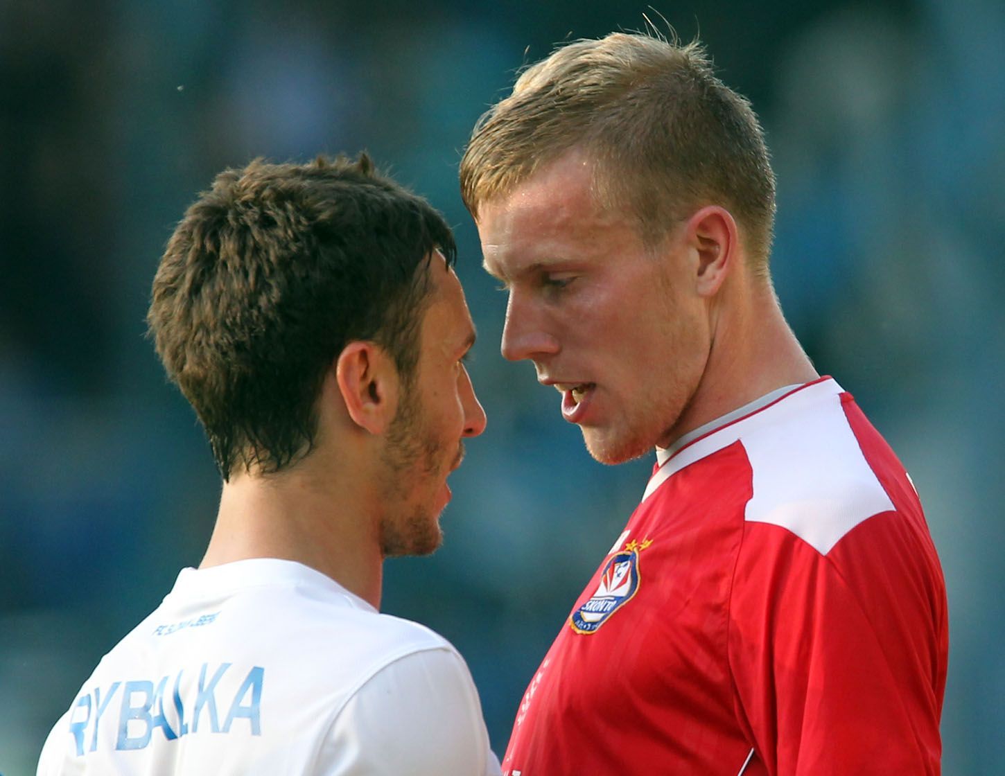 Fotbal, EL, Liberec - Skonto Riga: Sergej Rybalka (vlevo)