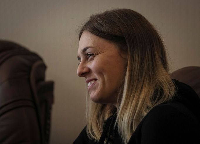 Alina Paninová po svém propuštění z ruského zajetí v říjnu 2022.