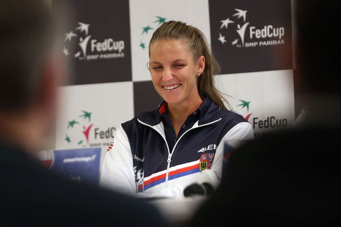 Karolína Plíšková před 1. kolem Fed Cupu 2019