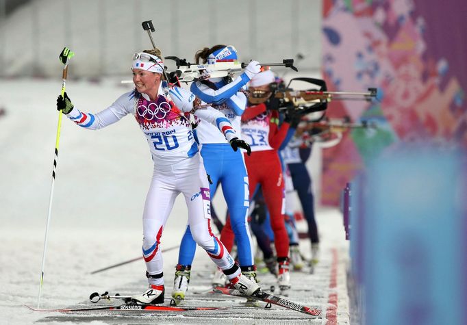 Soči, biatlon, stíhačka Ž: Dorin Habertová