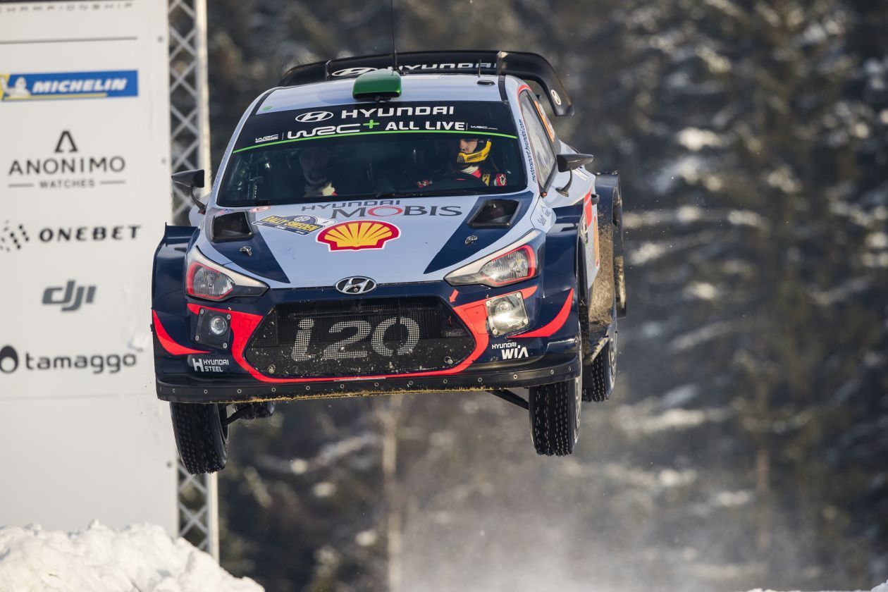 Švédská rallye 2018: Thierry Neuville, Hyundai i20 Coupe WRC