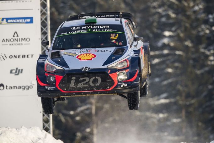 Švédská rallye 2018: Thierry Neuville, Hyundai i20 Coupe WRC