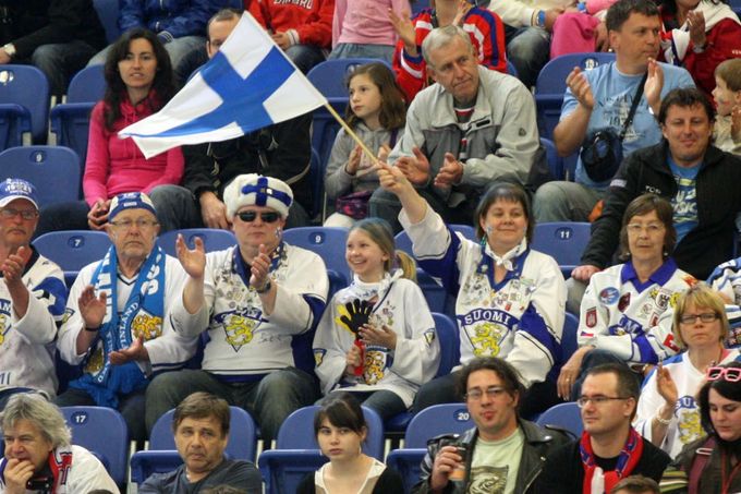 Hokej, České hokejové hry, Švédsko - Finsko: fanoušci Finska