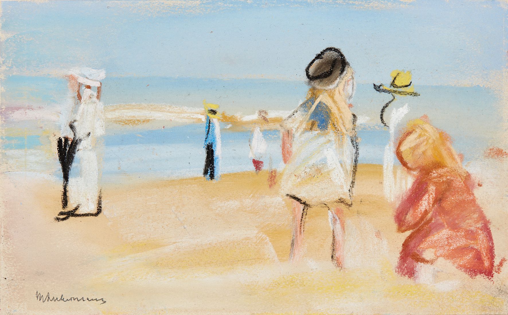 Max Liebermann (1847–1935) Postavy na pobřeží