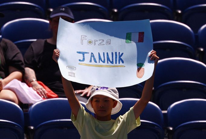 Australian Open, 1. kolo: fanoušek Jannika Sinnera