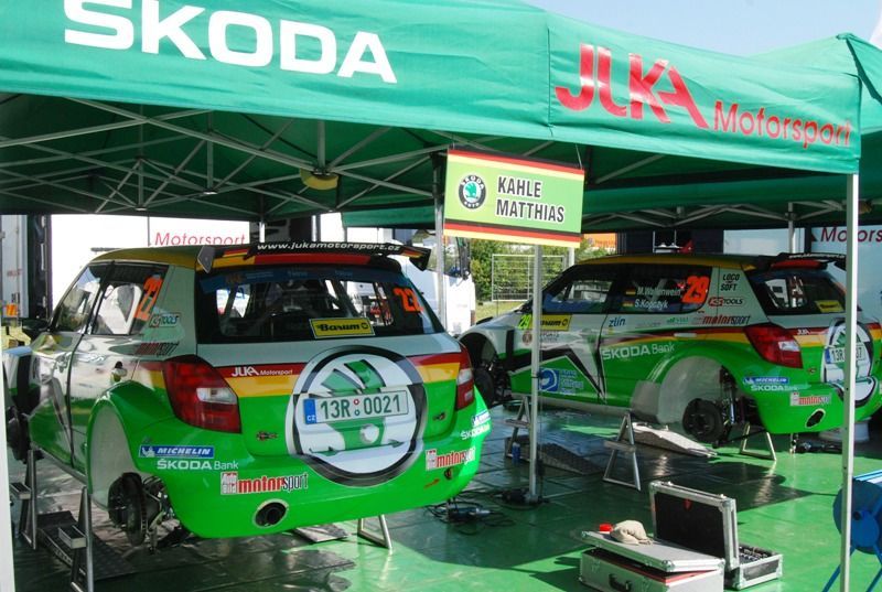 Barum rallye - servisní zóna