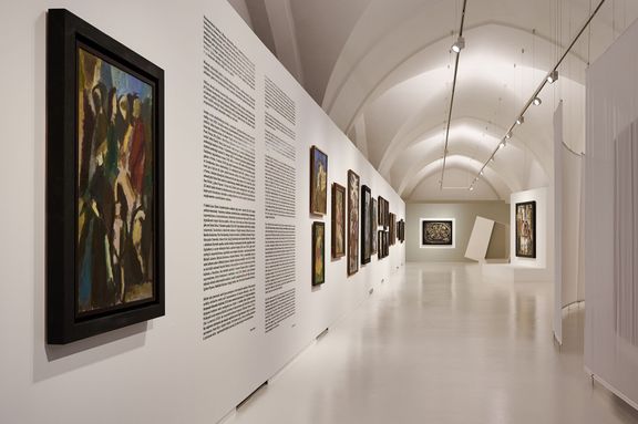Snímek z výstavy Malevič - Rodčenko - Kandinskij a ruská avantgarda.