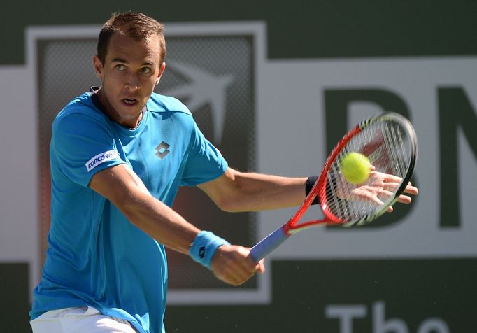 Lukáš Rosol na turnaji v Indian Wells 2014