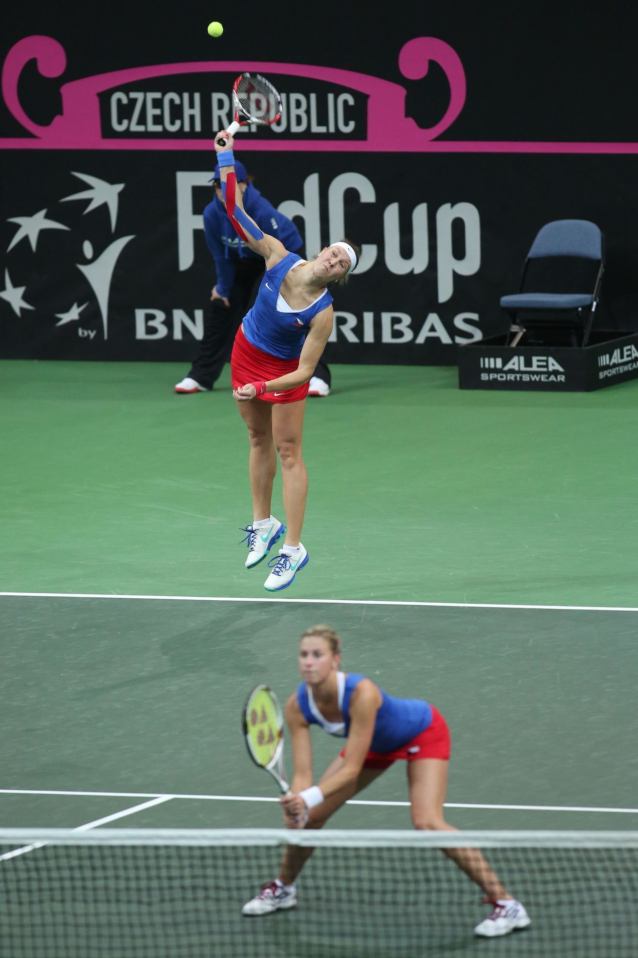 Finále Fed Cupu 2014: Andrea Hlaváčková a Lucie Hradecká