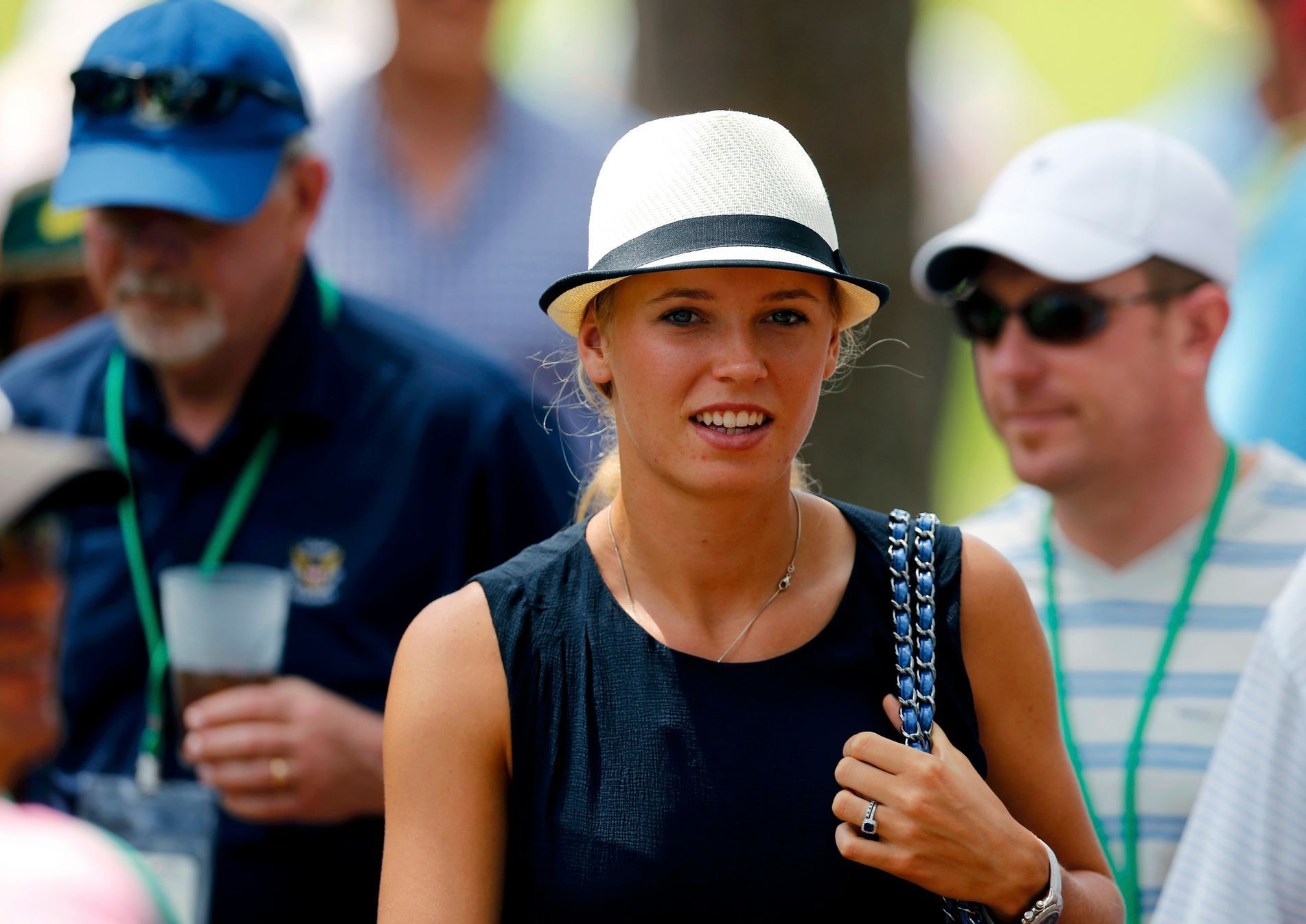 Caroline Wozniacká na turnaji Masters v Augustě