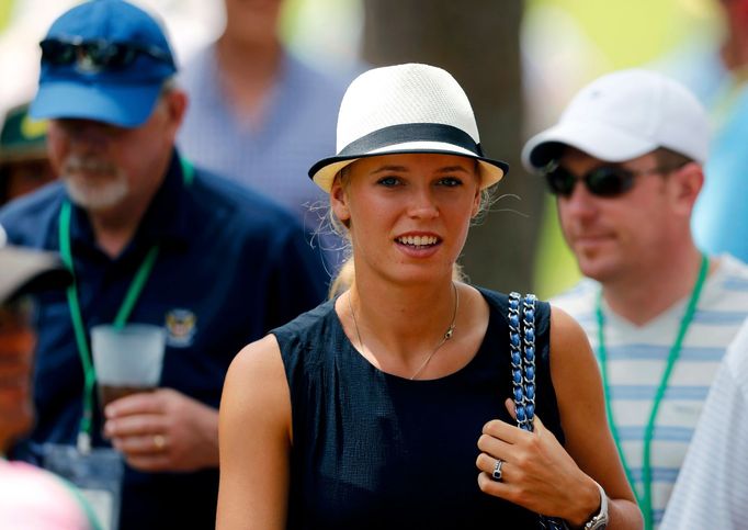 Caroline Wozniacká na turnaji Masters v Augustě