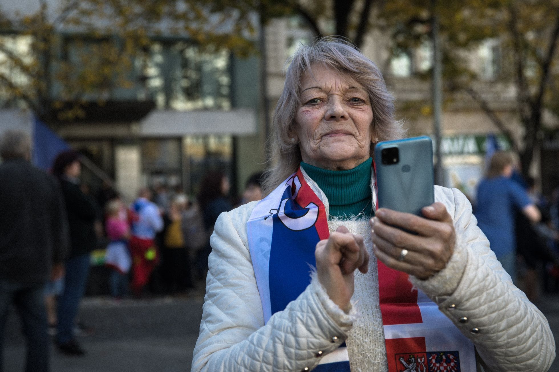 Protivládní demonstrace za demisi vlády 28. října 2022, Václavské náměstí