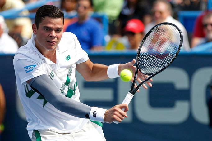 Milos Raonic na turnaji ve Washingtonu 2014