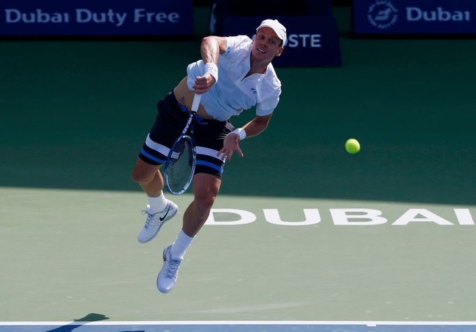 Tomáš Berdych na turnaji v Dubaji 2014