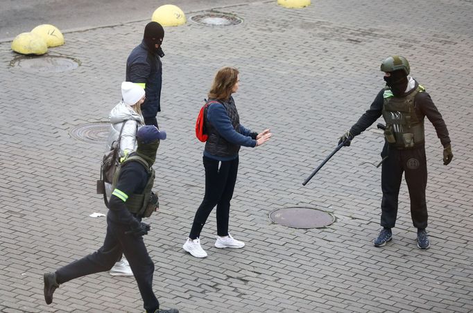 Protirežimní protesty v Bělorusku pokračují i v listopadu 2020.