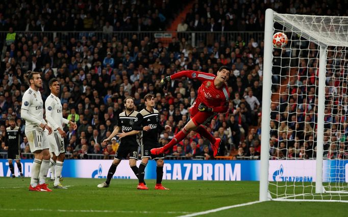 Real Madrid - Ajax, osmifinále LM, Thibaut Courtois, Gareth Bale