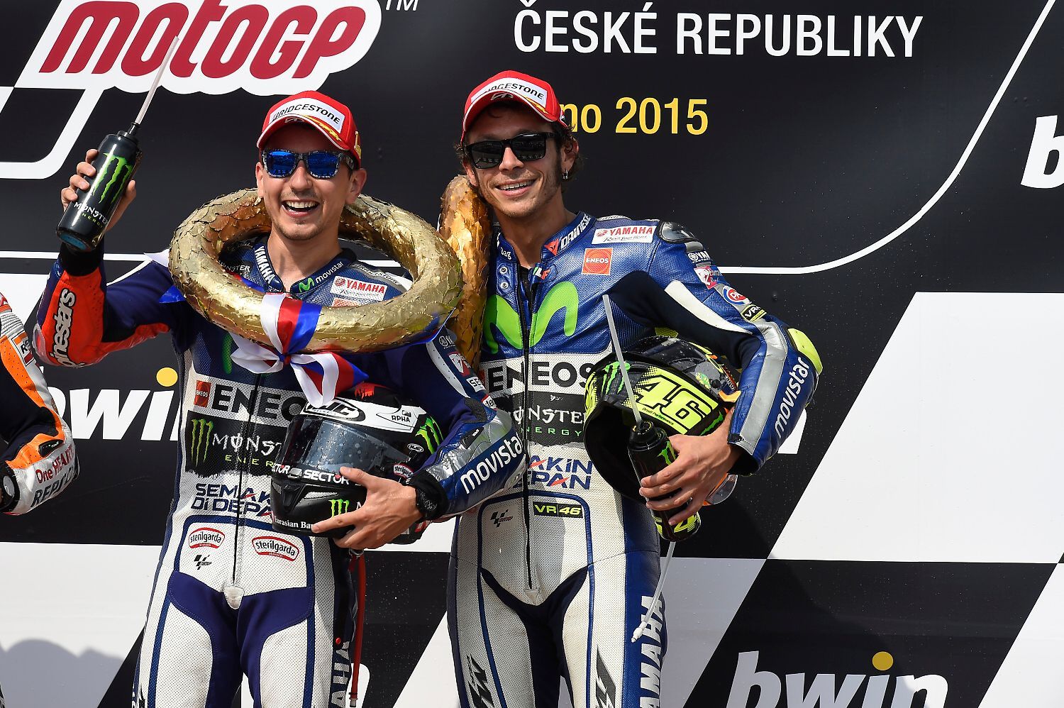 MotoGP 2015, VC Česka: Jorge Lorenzo a Valentino Rossi