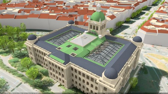 Takhle má jednou vypadat hlavní budova Národního muzea po rekonstrukci. Kdy to bude, je ve hvězdách.