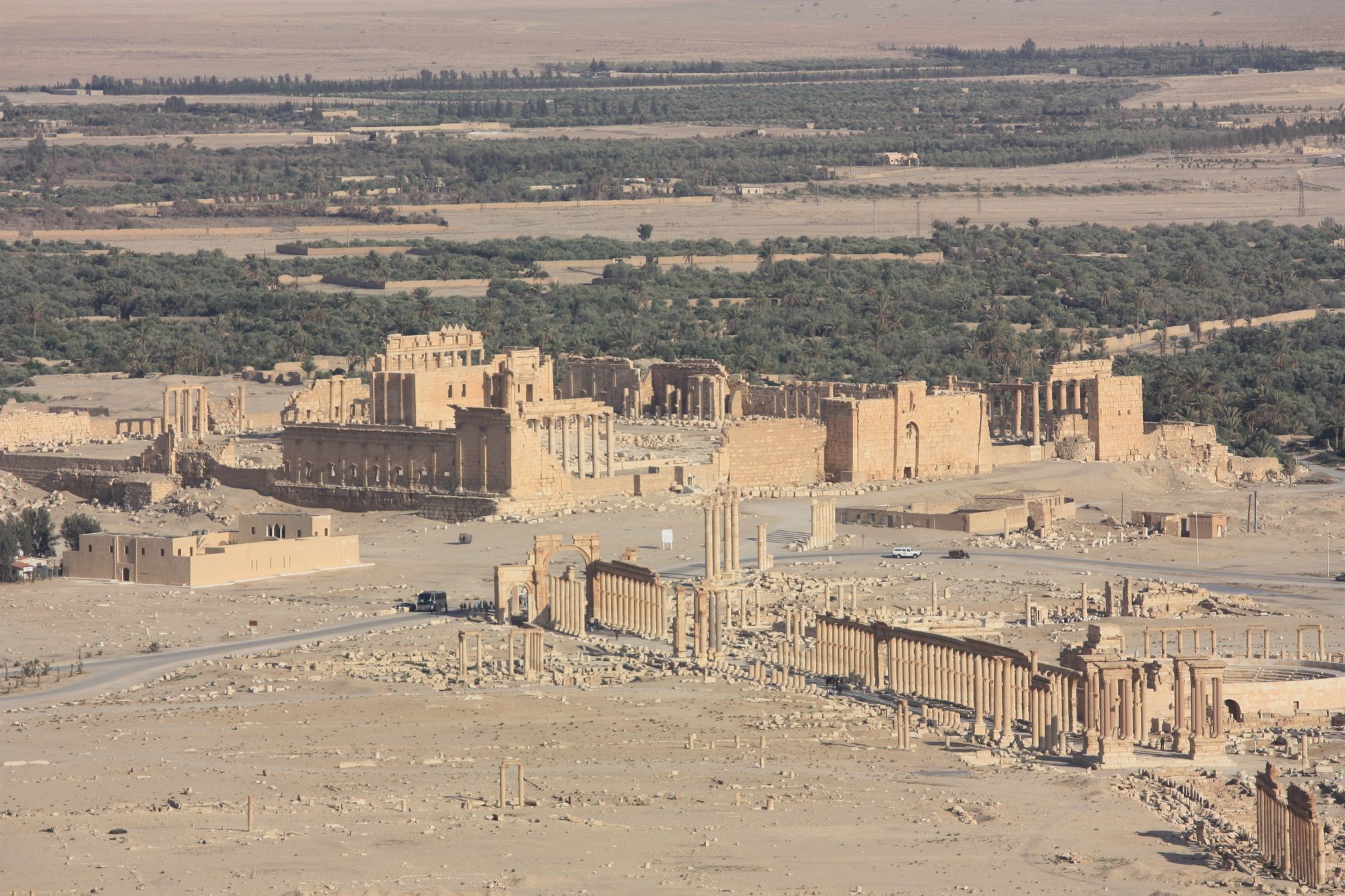 Historické město Palmýra v Sýrii
