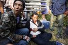 Thajsko hlásí zraněné při demonstracích proti volbám