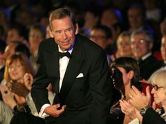 Hostem večera byl také bývalý prezident Václav Havel