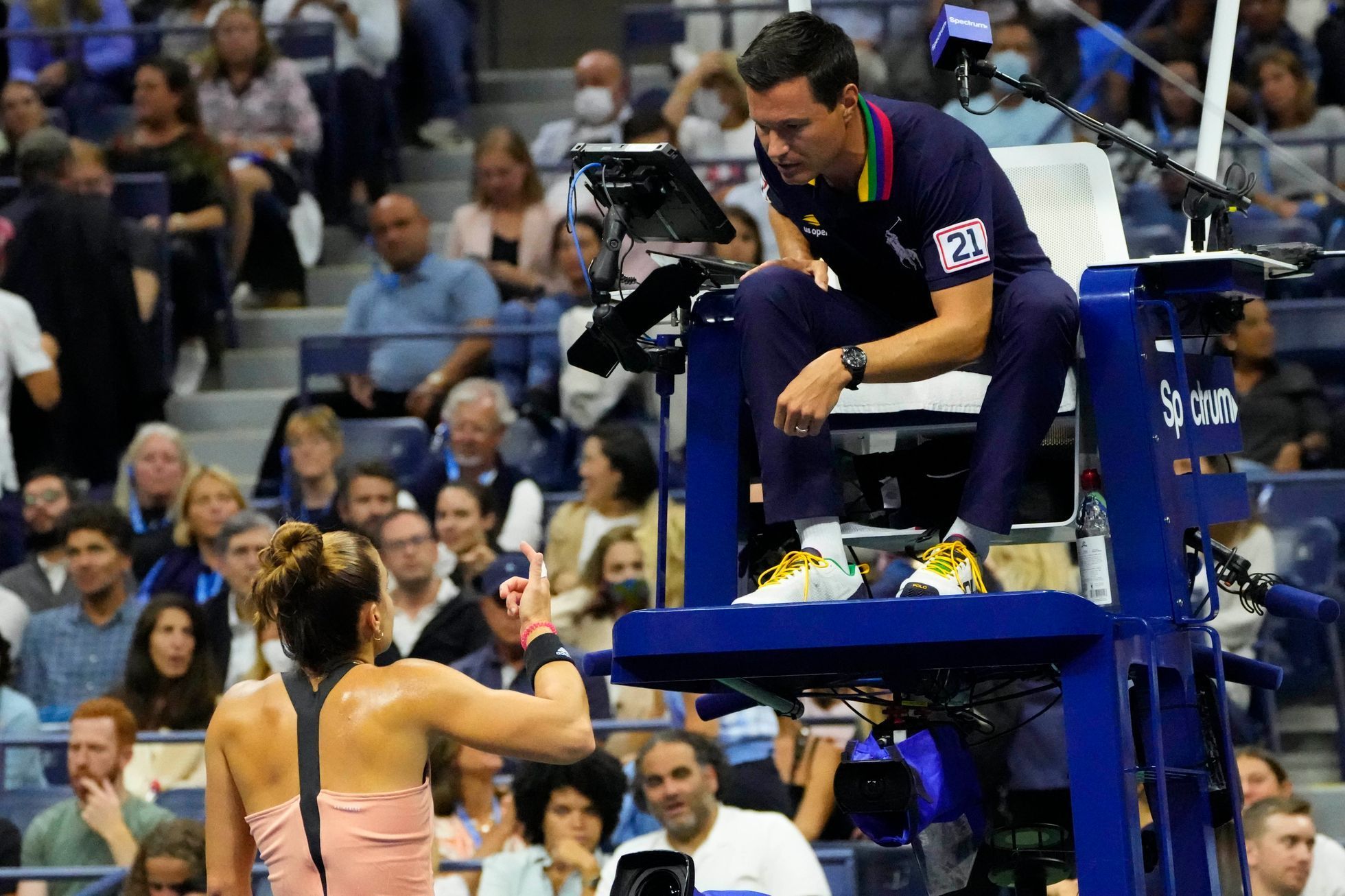 Maria Sakkariová v semifinále US Open 2021