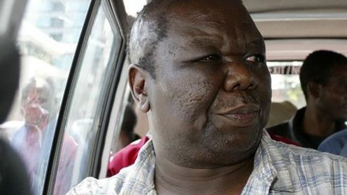 Morgan Tsvangirai, vůdce a prezidentský kandidát Hnutí za demokratickou změnu (MDC)