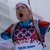 Soči 2014, biatlon hromadný start M: Ondřej Moravec slaví třetí místo