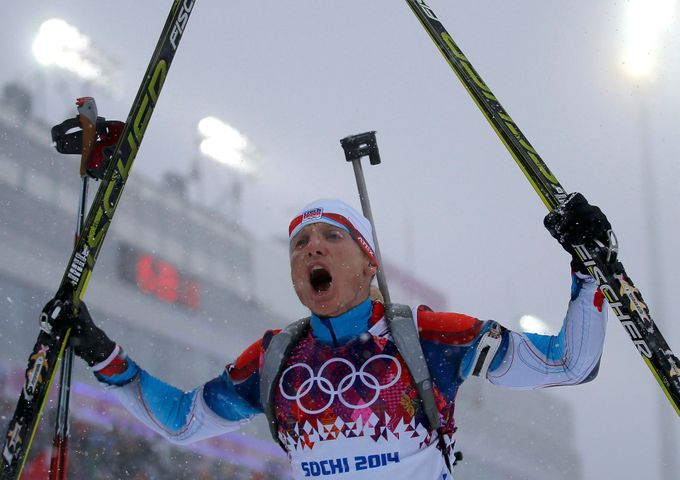 Ondřej Moravec na olympiádě v Soči 2014.