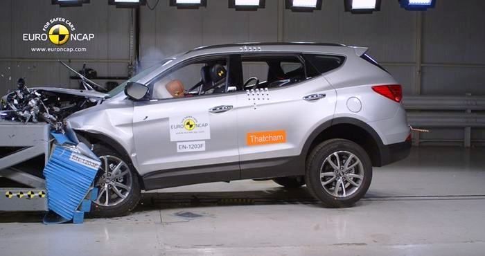 Crash test Hyundai Santa Fe 2013