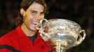 Rafael Nadal s trofejí