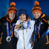 Soči 2014: Sáblíková, Wustová, Kleibeukerová (rychlobruslení, 5000m, ženy, finále)