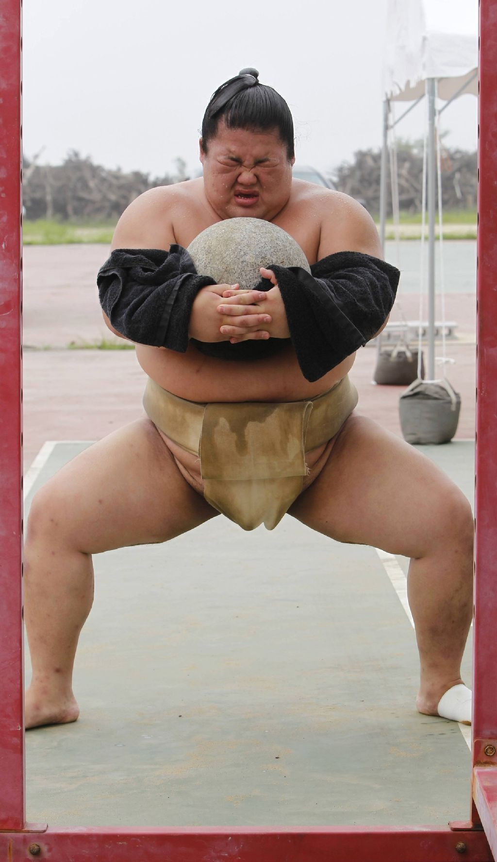 Japonští sumo na "letním táboře"