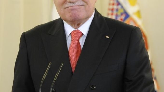 Václav Klaus při novoročním projevu.