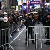 Přípravy na Times Square v New Yorku.