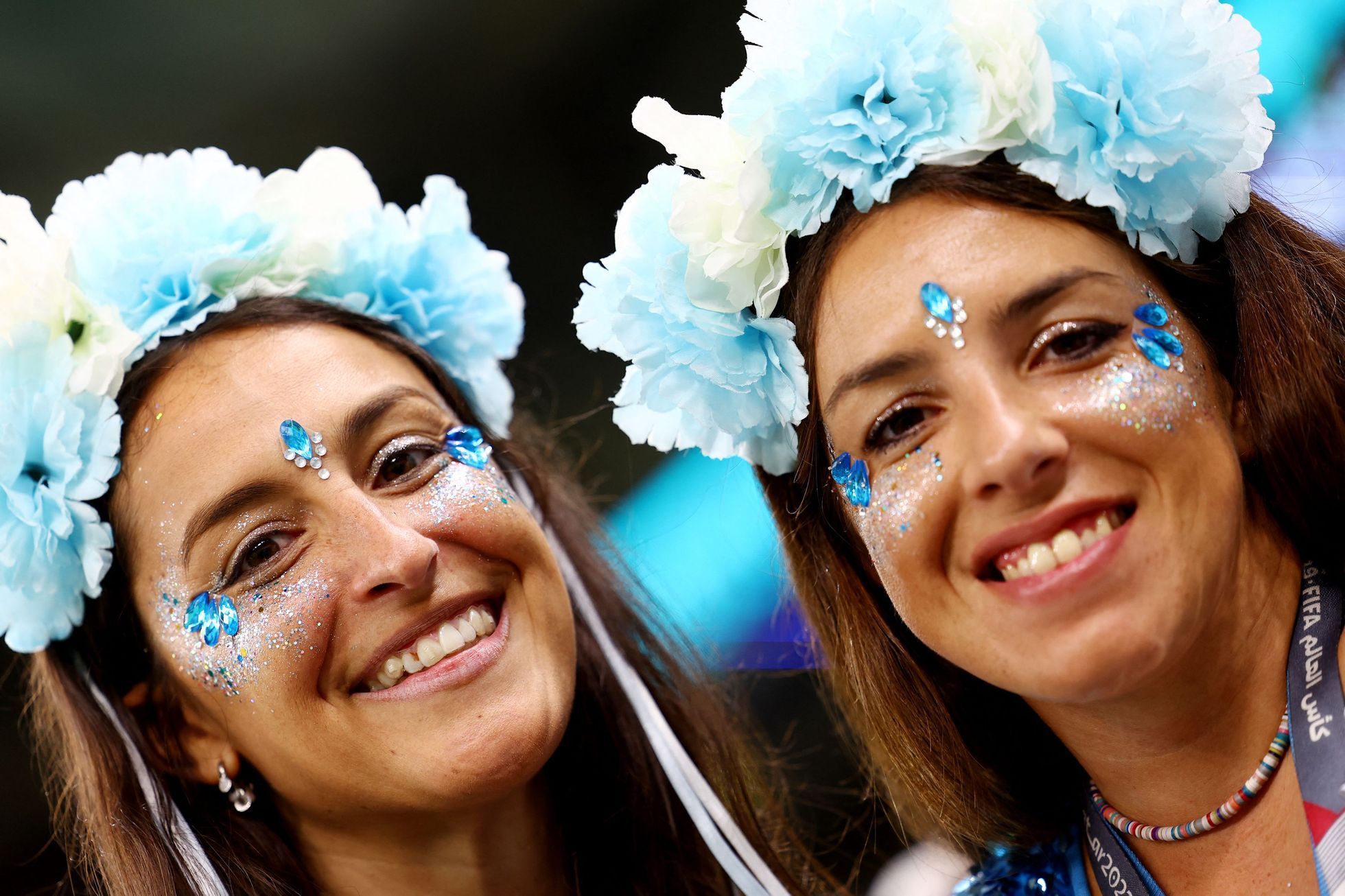 Fanoušci na semifinále MS 2022 Argentina - Chorvatsko