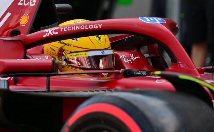 Lewis Hamilton, Ferrari v kvalifikaci na VC Monaka F1 2025