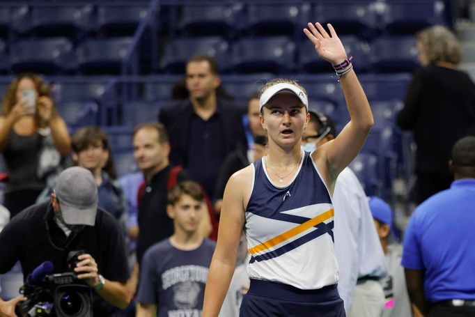 US Open 2021, osmifinále Krejčíková - Muguruzaová