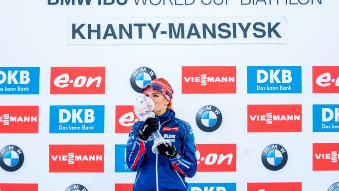 Podívejte se, jak si dnes Gabriela Soukalová ve stíhačce v Chanty-Mansijsku zajistila nejen druhý malý globus, ale zároveň se stala už jistou vítězkou Světového poháru.