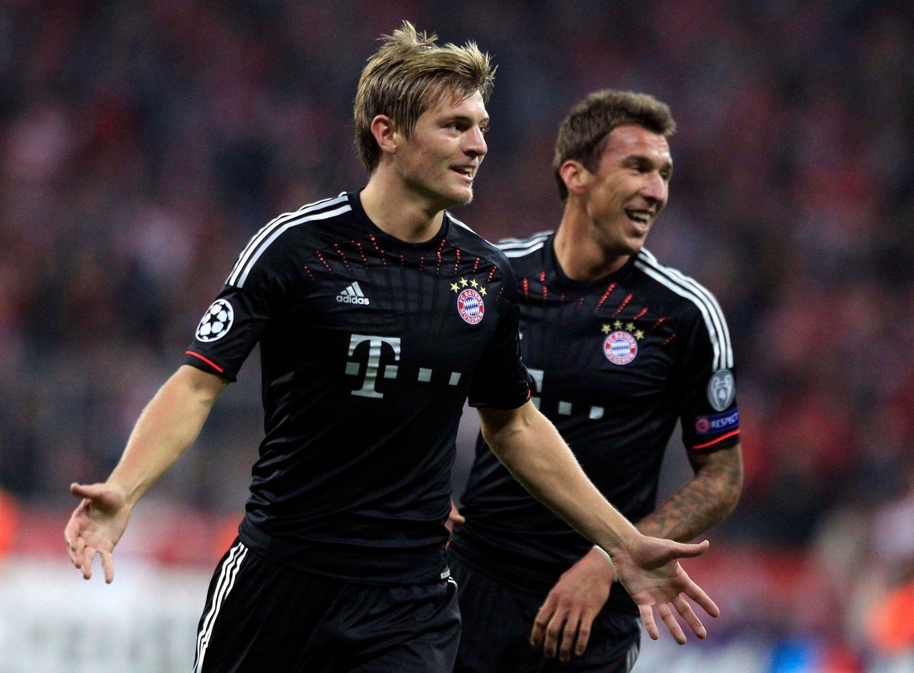 Bayern - Valencia, Tony Kroos slaví svou branku