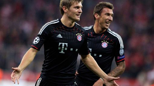 Bayern - Valencia, Tony Kroos slaví svou branku