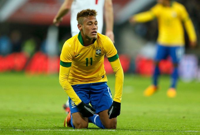 Fotbal, Anglie - Brazílie: Neymar (Brazílie)