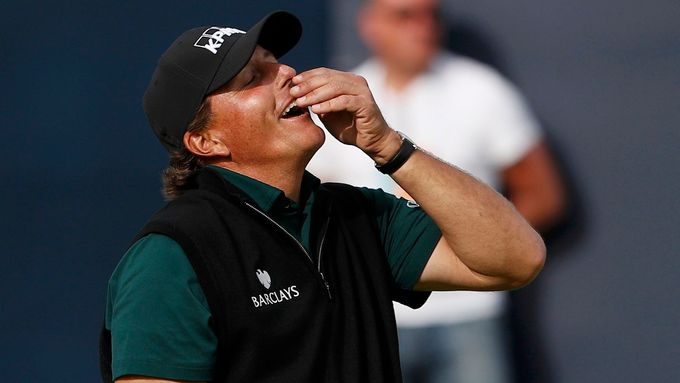 Phil Mickelson na British Open.