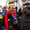 Stávka odborů, protest, demonstrace, pochod