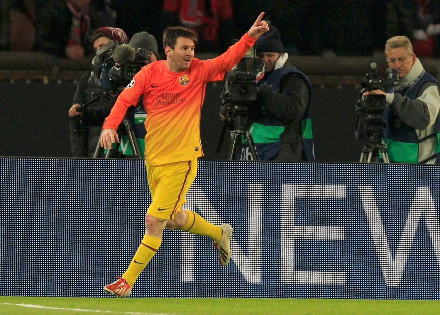 Fotbal, Liga mistrů, Paris St Germain - Barcelona: gól Messiho na 0:1
