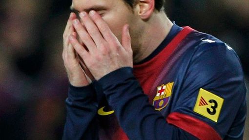 Semifinále Copa del Rey, El Clásico Barcelona vs. Real (smutek Lionela Messiho).