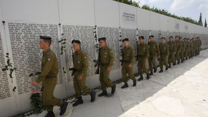 Izraelští vojáci v Jeruzalémě.